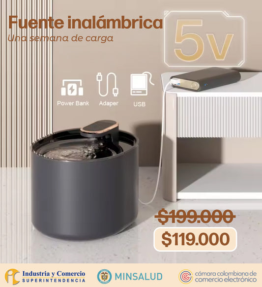 Fuente Inalámbrica mascotas