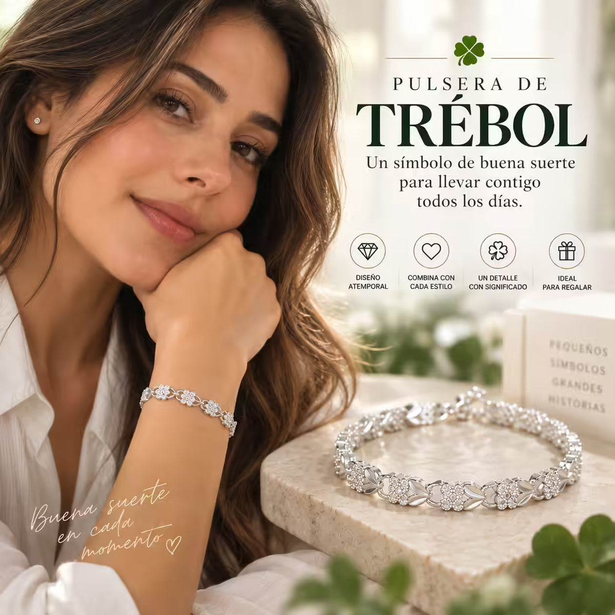 Pulsera Trébol de 4 Hojas Casa Trece