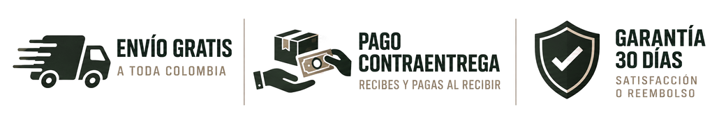 Envío gratis, pago contraentrega, garantía de 30 días y distribuidor autorizado