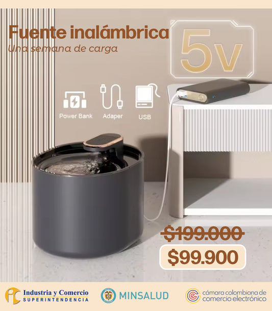 Fuente Inalámbrica mascotas